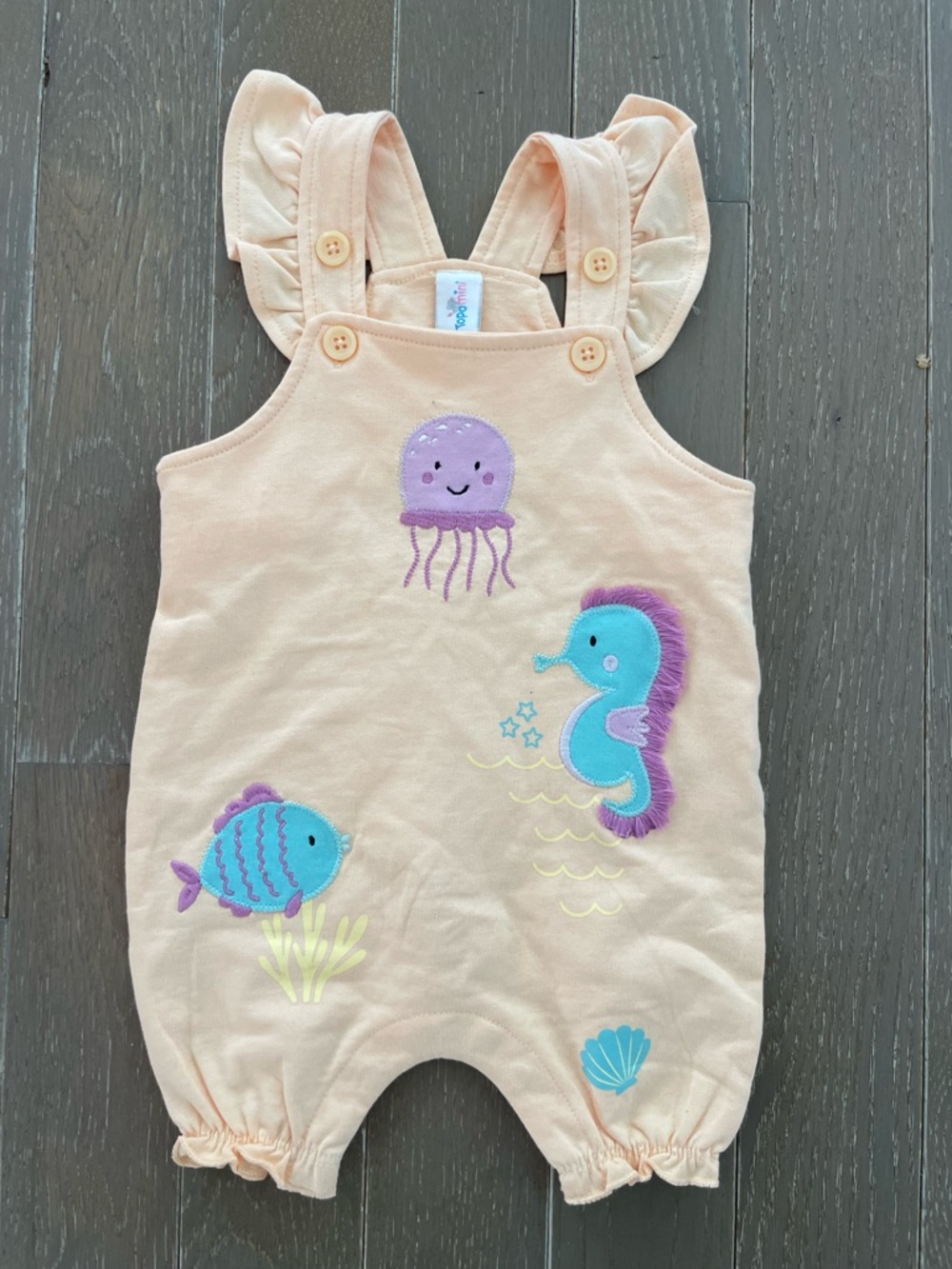Topomini Sea Life Romper | Size 68 (3–6M) | Adorable Summer Outfit 🐠🐚